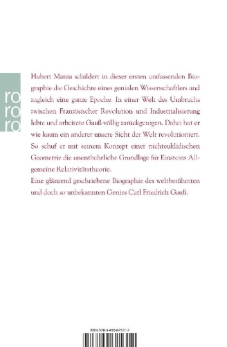 Buchcover und Innenansicht für das Buch: Gauß