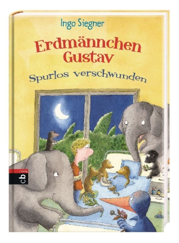 Buchcover und Innenansicht für das Buch: Erdmännchen Gustav spurlos verschwunden