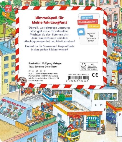 Buchcover und Innenansicht für das Buch: Sachen suchen: Meine Fahrzeuge