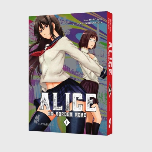 Buchcover und Innenansicht für das Buch: Imawa no Michi no Alice