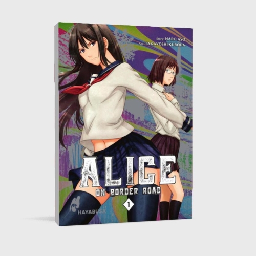 Buchcover und Innenansicht für das Buch: Imawa no Michi no Alice