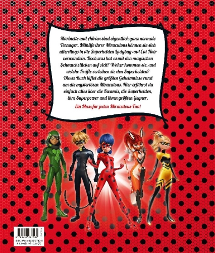 Buchcover und Innenansicht für das Buch: Miraculous: Das geheime Buch der Miraculous