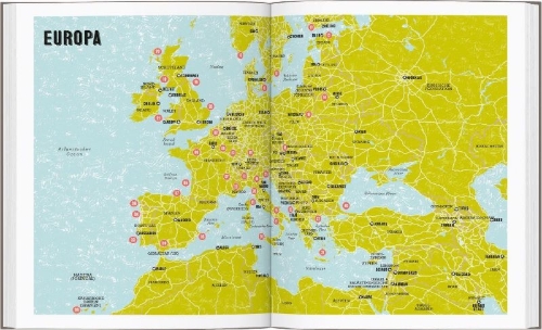 Buchcover und Innenansicht für das Buch: Gourmet Trails of Europe