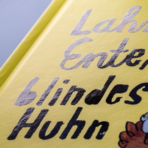 Buchcover und Innenansicht für das Buch: Lahme Ente, blindes Huhn
