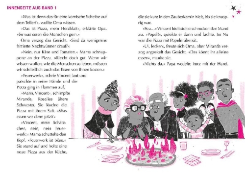 Buchcover und Innenansicht für das Buch: Das magimoxische Hexenhotel - Klassenfahrt auf Knatterbesen