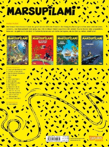 Buchcover und Innenansicht für das Buch: Marsupilami 26 - Santa Calamidad
