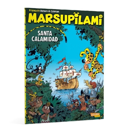 Buchcover und Innenansicht für das Buch: Marsupilami 26 - Santa Calamidad