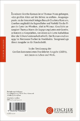 Buchcover und Innenansicht für das Buch: Lotte in Weimar