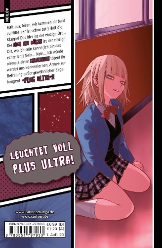 Buchcover und Innenansicht für das Buch: Boku no Hero Academia
