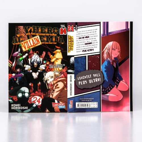 Buchcover und Innenansicht für das Buch: Boku no Hero Academia