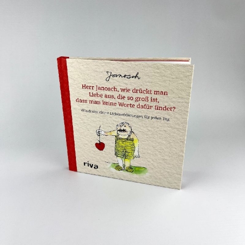Buchcover und Innenansicht für das Buch: Herr Janosch, wie drückt man Liebe aus, die so groß ist, dass man keine Worte dafür findet?