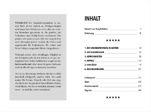 Buchcover und Innenansicht für das Buch: The Compound Effect. Jumpstart your income, your life, your success