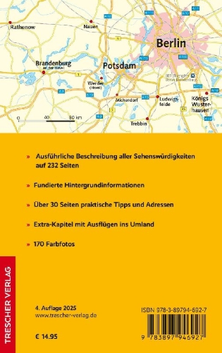 Buchcover und Innenansicht für das Buch: TRESCHER Reiseführer Potsdam