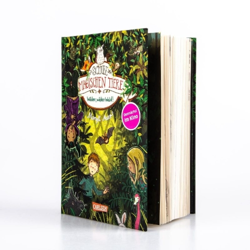 Buchcover und Innenansicht für das Buch: Die Schule der magischen Tiere 11: Wilder, wilder Wald!