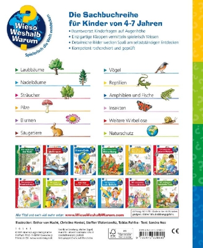 Buchcover und Innenansicht für das Buch: Wieso? Weshalb? Warum?: Mein großes Natur-Lexikon