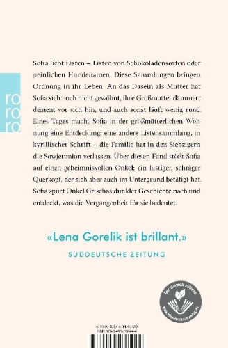 Buchcover und Innenansicht für das Buch: Die Listensammlerin