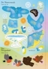Buchcover und Innenansicht für das Buch: Mein erstes Anziehpuppen-Stickerbuch: Flora, die kleine Feen-Ballerina
