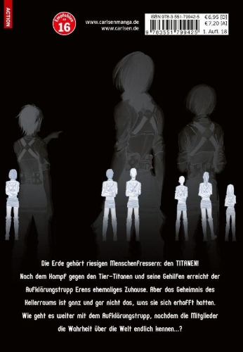 Buchcover und Innenansicht für das Buch: Shingeki no Kyojin