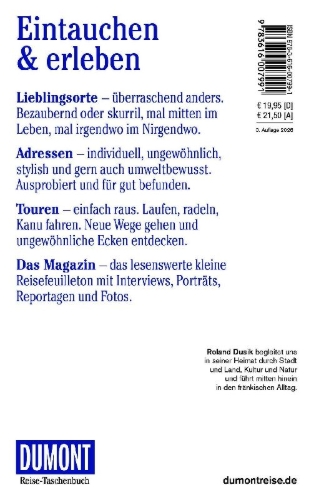 Buchcover und Innenansicht für das Buch: DUMONT Reise-Taschenbuch Reiseführer Franken