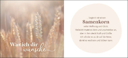 Buchcover und Innenansicht für das Buch: Was ich dir wünsche