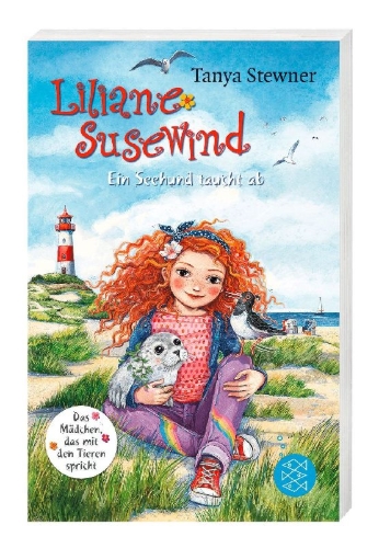 Buchcover und Innenansicht für das Buch: Liliane Susewind - Ein Seehund taucht ab