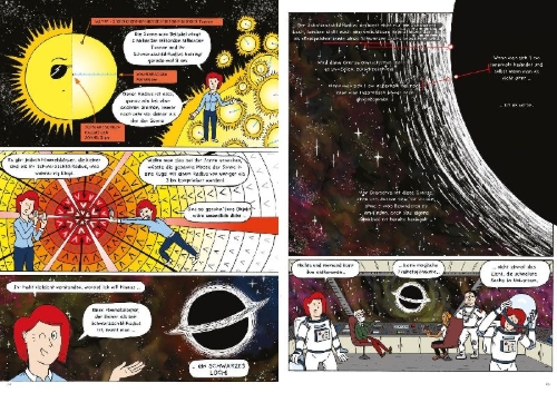 Buchcover und Innenansicht für das Buch: Ici l'Univers