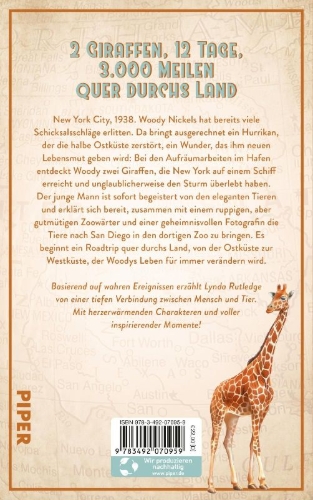 Buchcover und Innenansicht für das Buch: West with Giraffes