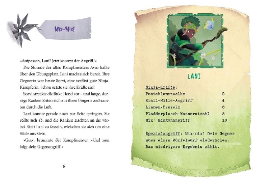 Buchcover und Innenansicht für das Buch: Ninja School (Ninja School, Bd. 1)