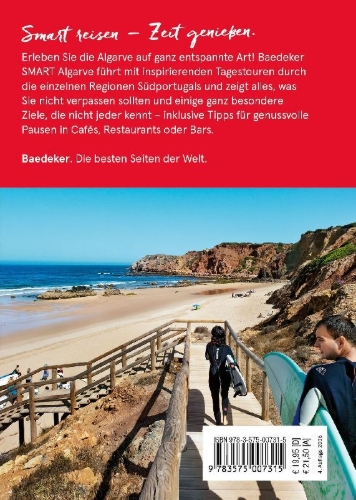 Buchcover und Innenansicht für das Buch: Baedeker SMART Reiseführer Algarve