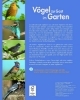 Buchcover und Innenansicht für das Buch: Vögel zu Gast im Garten - Heimische Vögel beobachten, bestimmen, schützen.
