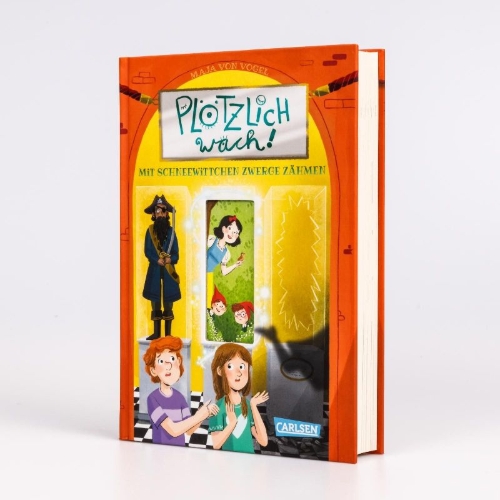 Buchcover und Innenansicht für das Buch: Plötzlich wach! 4: Mit Schneewittchen Zwerge zähmen