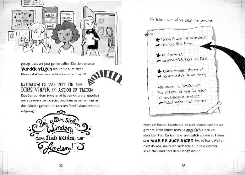 Buchcover und Innenansicht für das Buch: Penny Pepper 8 - Schurken auf dem Schulhof