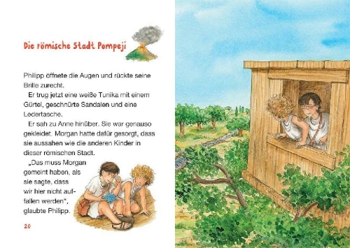 Buchcover und Innenansicht für das Buch: Vacation under the Volcano