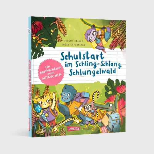 Buchcover und Innenansicht für das Buch: Schulstart im Schling-Schlang-Schlungelwald