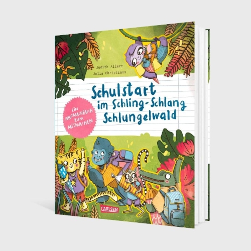Buchcover und Innenansicht für das Buch: Schulstart im Schling-Schlang-Schlungelwald