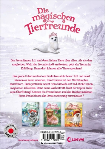 Buchcover und Innenansicht für das Buch: Amy Snowycoat's Daring Dive