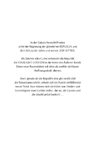 Buchcover und Innenansicht für das Buch: Star Wars: The High Republic - Into the Dark