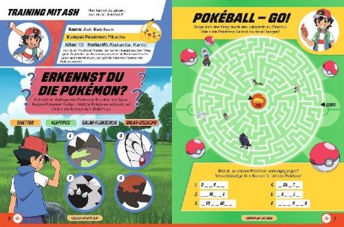 Buchcover und Innenansicht für das Buch: Pokemon Annual 2023