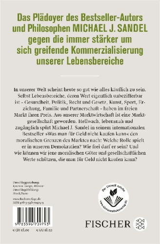 Buchcover und Innenansicht für das Buch: What Money Can't Buy. The Moral Limits of Markets