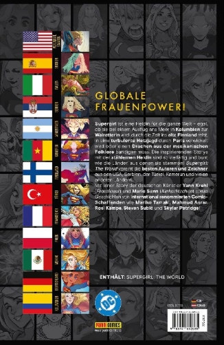 Buchcover und Innenansicht für das Buch: Supergirl: The World
