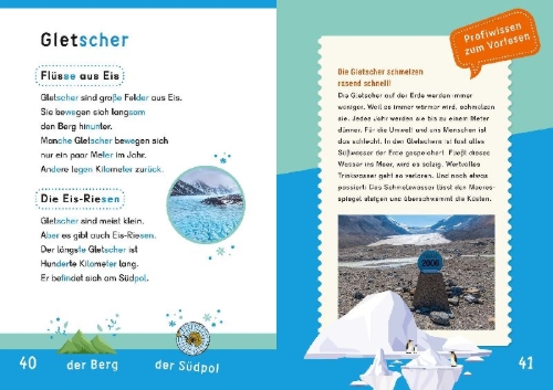 Buchcover und Innenansicht für das Buch: Dein Lesestart: Weißt du schon alles über die Erde? Ab 1. Klasse