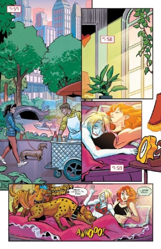 Buchcover und Innenansicht für das Buch: Harley Quinn 38-43; Harley Quinn 2025 Annual 1