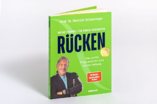 Buchcover und Innenansicht für das Buch: Meine Formel für einen gesunden Rücken