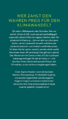 Buchcover und Innenansicht für das Buch: Ökorassismus