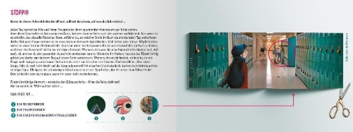 Buchcover und Innenansicht für das Buch: Escape Room Adventskalender. Die Weihnachtsfalle