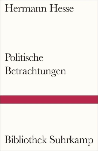 Buchcover und Innenansicht für das Buch: Politische Betrachtungen