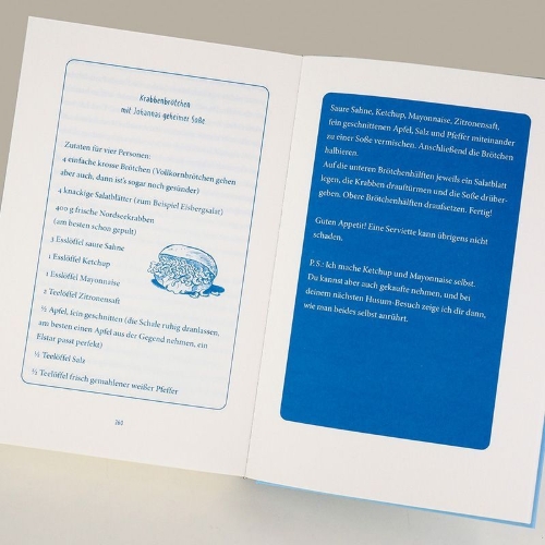 Buchcover und Innenansicht für das Buch: Reißaus mit Krabbenbrötchen