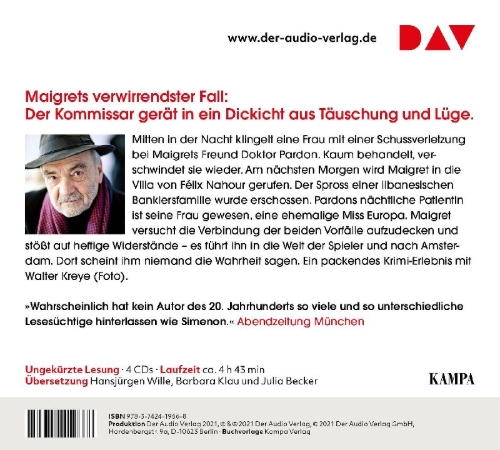 Buchcover und Innenansicht für das Buch: Maigret und der Fall Nahour