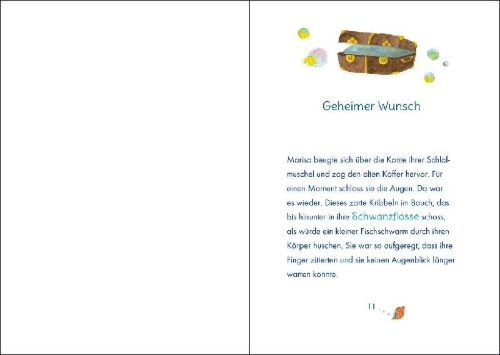 Buchcover und Innenansicht für das Buch: Marisa Meermädchen (Band 1) - Der Traum vom Reiten