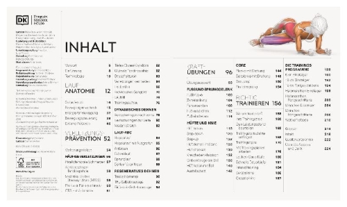 Buchcover und Innenansicht für das Buch: Lauftraining - Die Anatomie verstehen